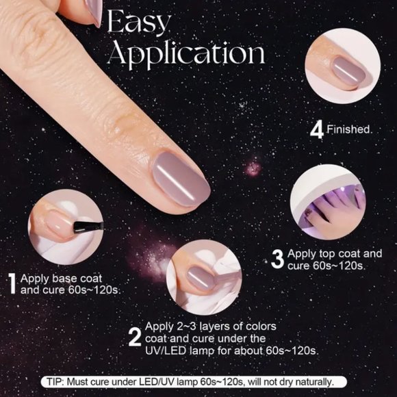 6PCS Jelly Pink Gel Nail Polish Set, Neutral Gel Polish Set - Picture 4 of 5